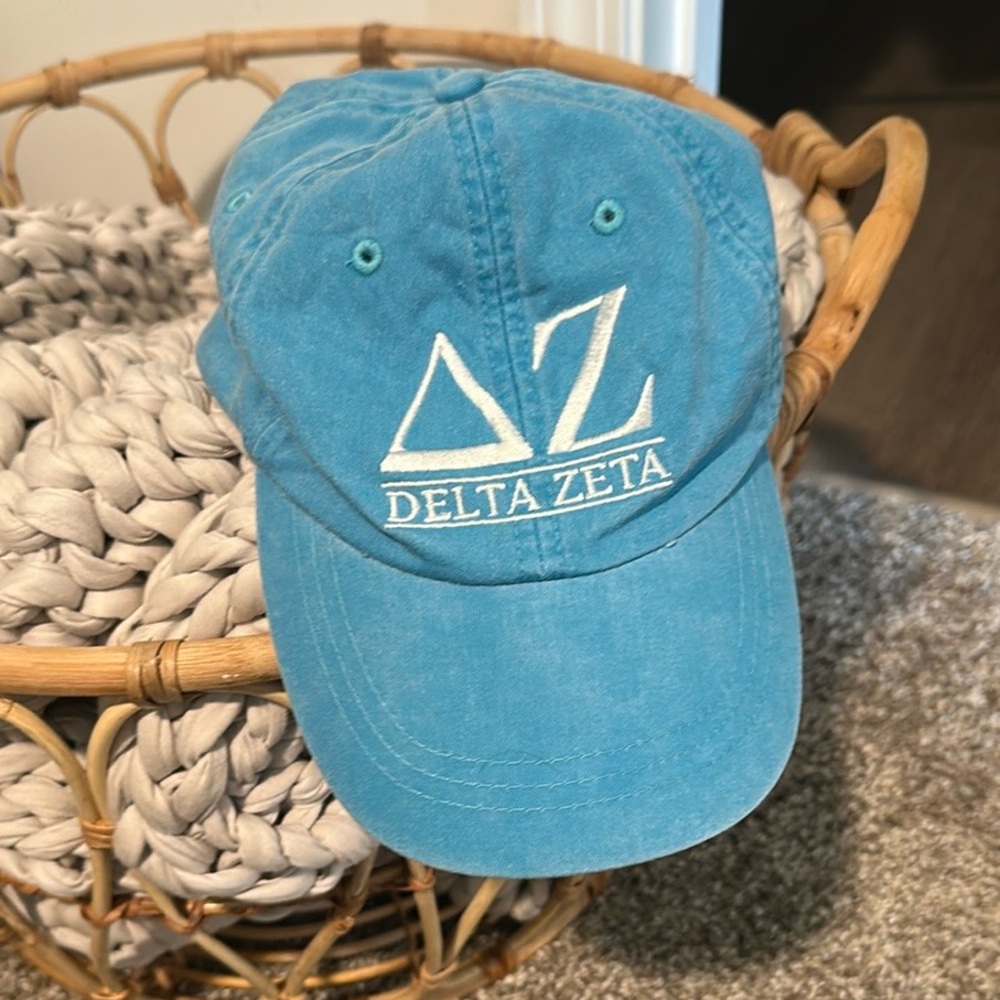 Embroidered Delta Zeta Baseball Hat
